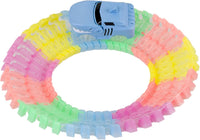 Mindscope Twister Tracks - Shark Series Neon Glow-in-the-Dark Race Track