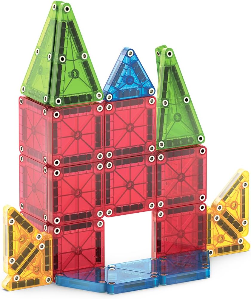 Magna-Tiles microMAGS 26 Pc Travel Magnetic Building Set |  | Safari Ltd®