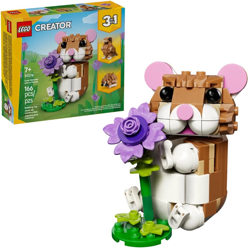 Lego Cute Hamster with a Flower 3-in-1 |  | Safari Ltd®
