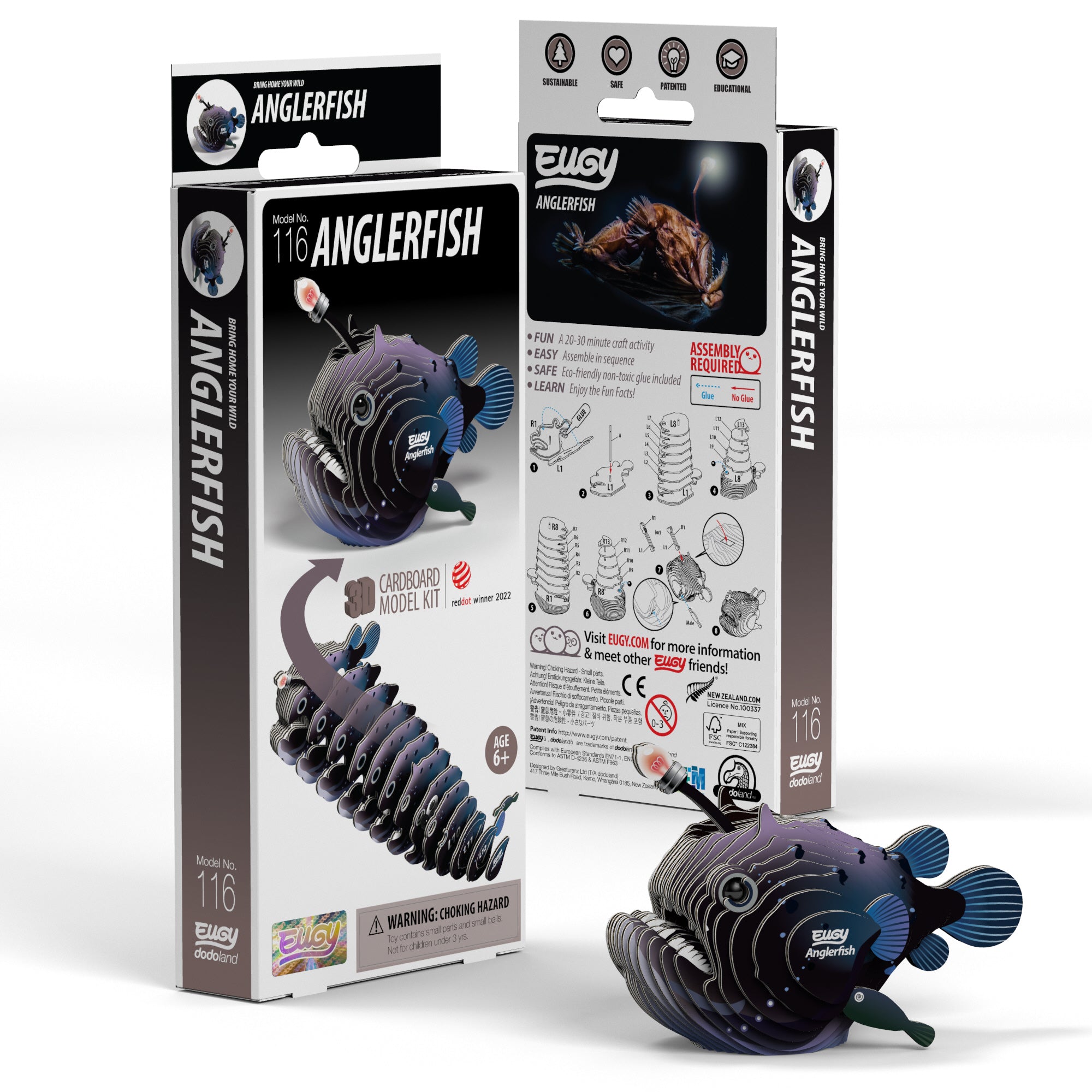 EUGY Anglerfish 3D Puzzle | Safari Ltd®