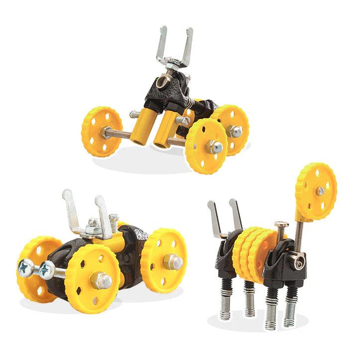 The Off Bits BLAZEBIT Build-it-Yourself 3-in-1 Vehicle Kit - Yellow