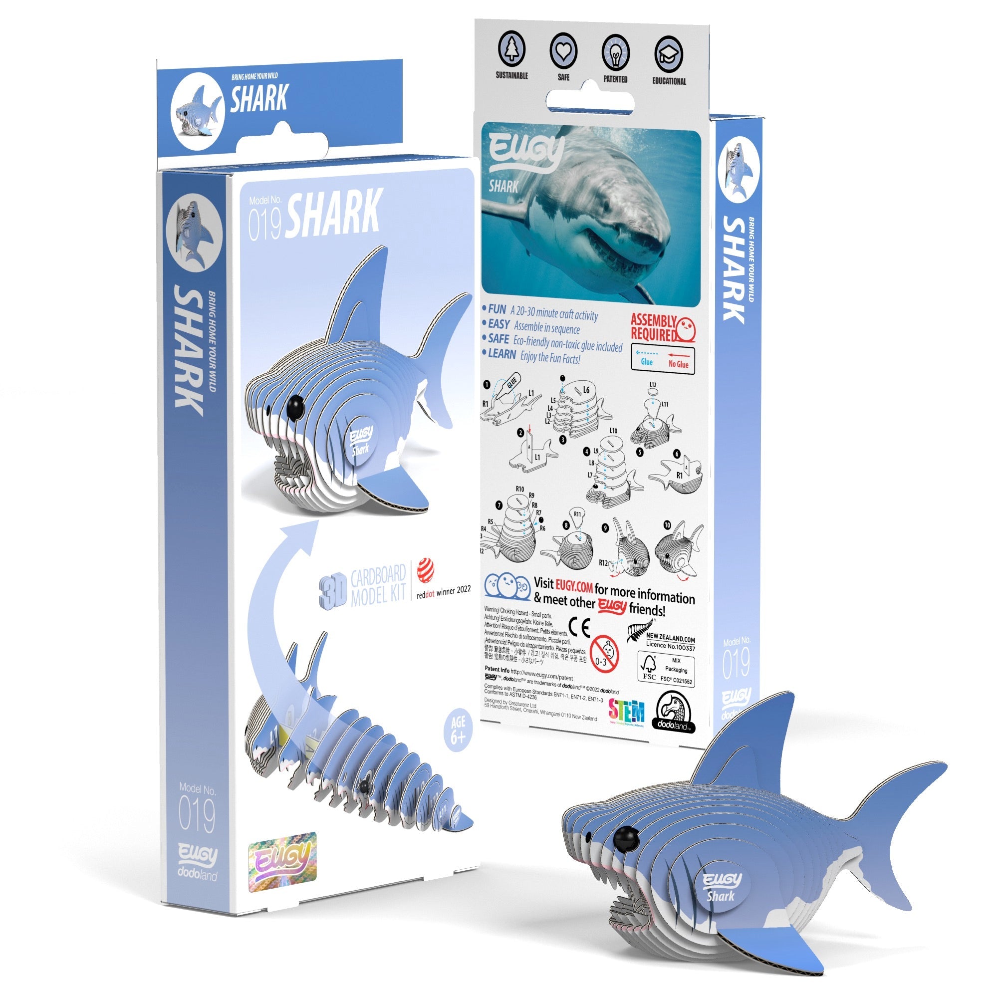 EUGY Shark 3D Puzzle | Safari Ltd®