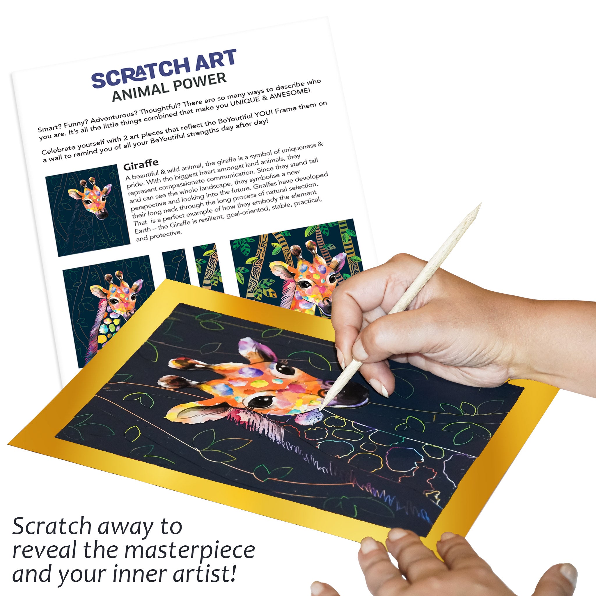 Scratch Art-Animal Power |  | Safari Ltd®