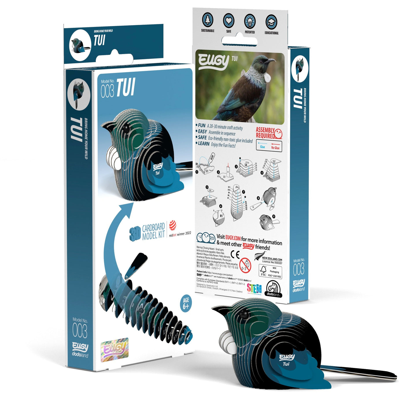 EUGY Tui 3D Puzzle | Eugy | Safari Ltd®