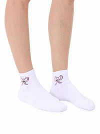 Living Royal Bow Classic Ankle Socks |  | Safari Ltd®
