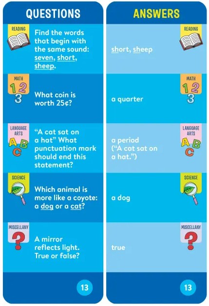 Brain Quest 1st Grade Smart Cards Revised 5th Edition