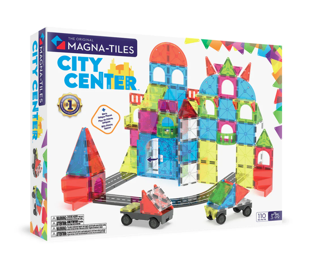 Magna-Tiles City Center 110 Pc Magnetic Building Set |  | Safari Ltd®