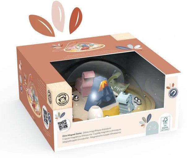 Speedy Monkey Dino Magnet Dome