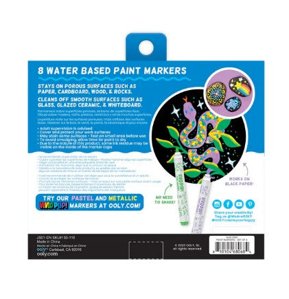 OOLY Vivid Pop!: Opaque Water-Based Paint Markers |  | Safari Ltd®