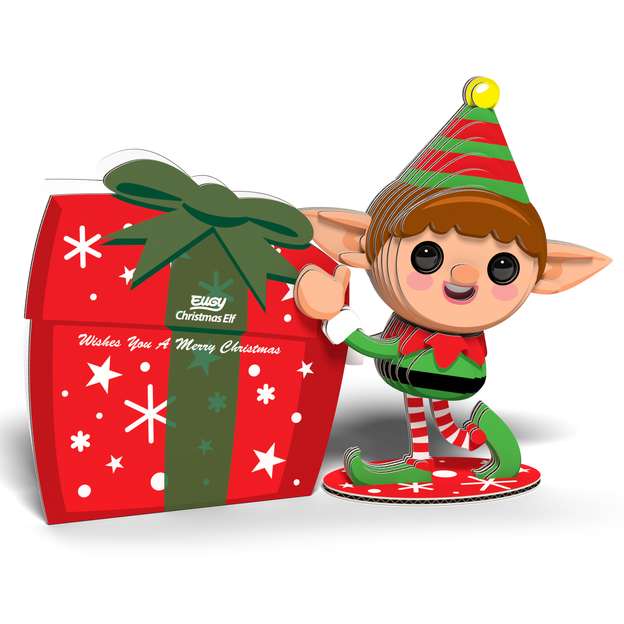EUGY Christmas Elf 3D Puzzle | Eugy | Safari Ltd®