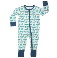 Later Gator Alligator Bamboo Convertible Pajamas Florida Baby Gift | 3-6M |  | Safari Ltd®