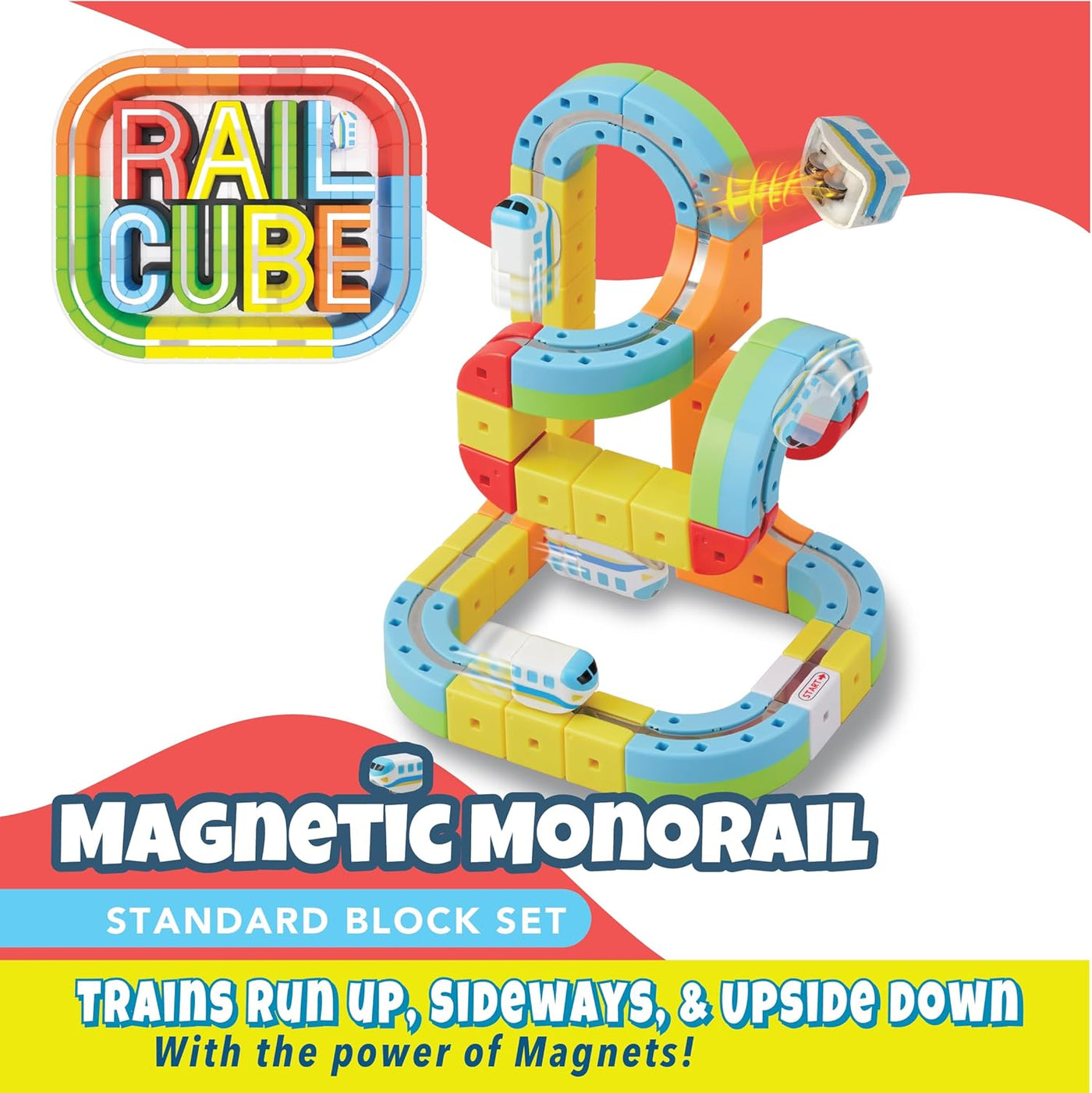 RAIL CUBE Magnetic Monorail 32 Piece Starter Set |  | Safari Ltd®