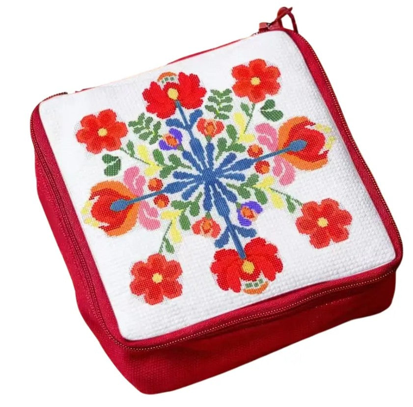 Floral Needlepoint Bag Kit