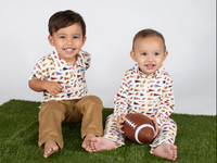 Goosies Short Sleeve Polo Shirt - Varsity Flags