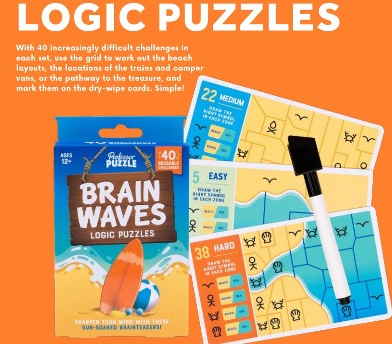 Brain Waves Logic Puzzles |  | Safari Ltd®