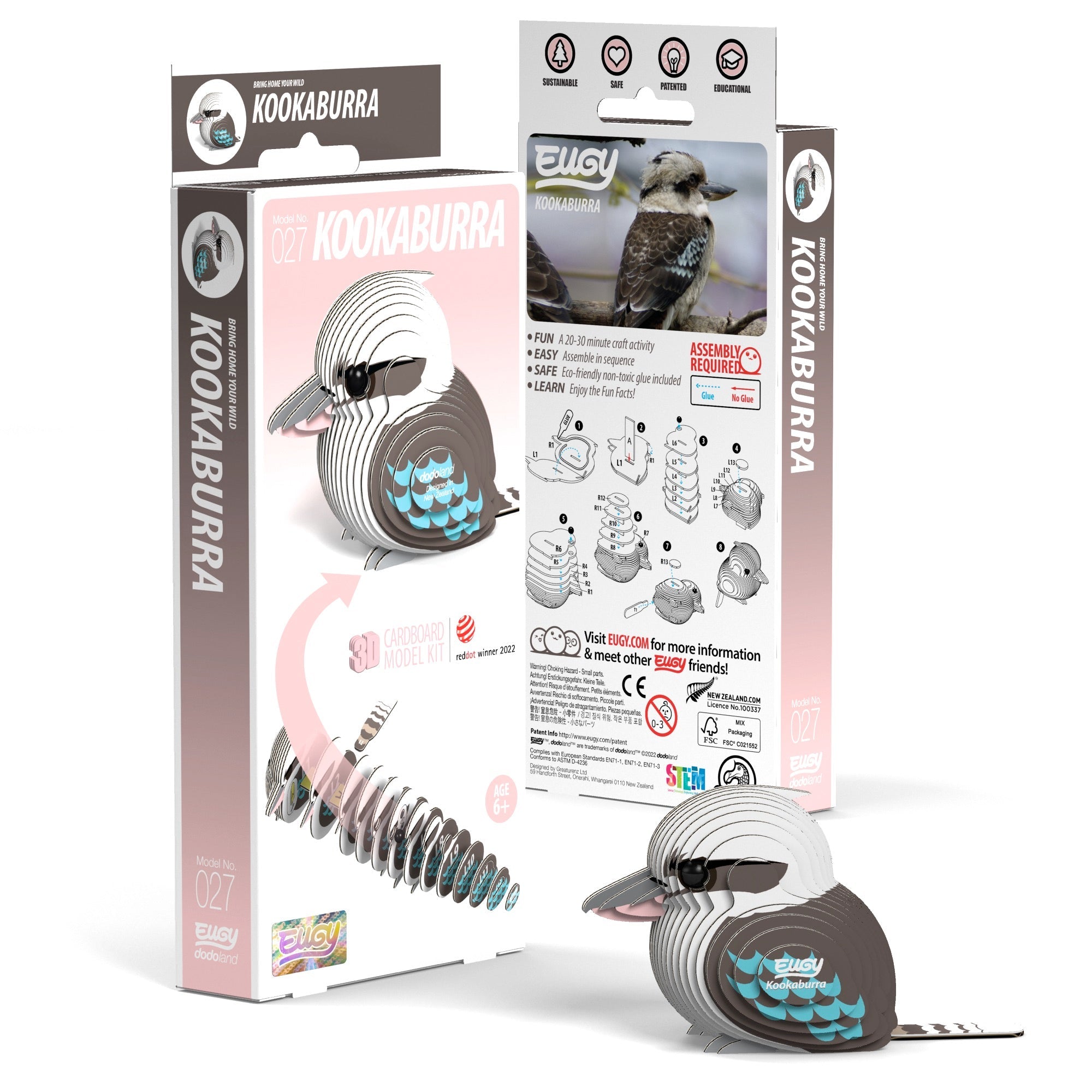 EUGY Kookaburra 3D Puzzle | Eugy | Safari Ltd®