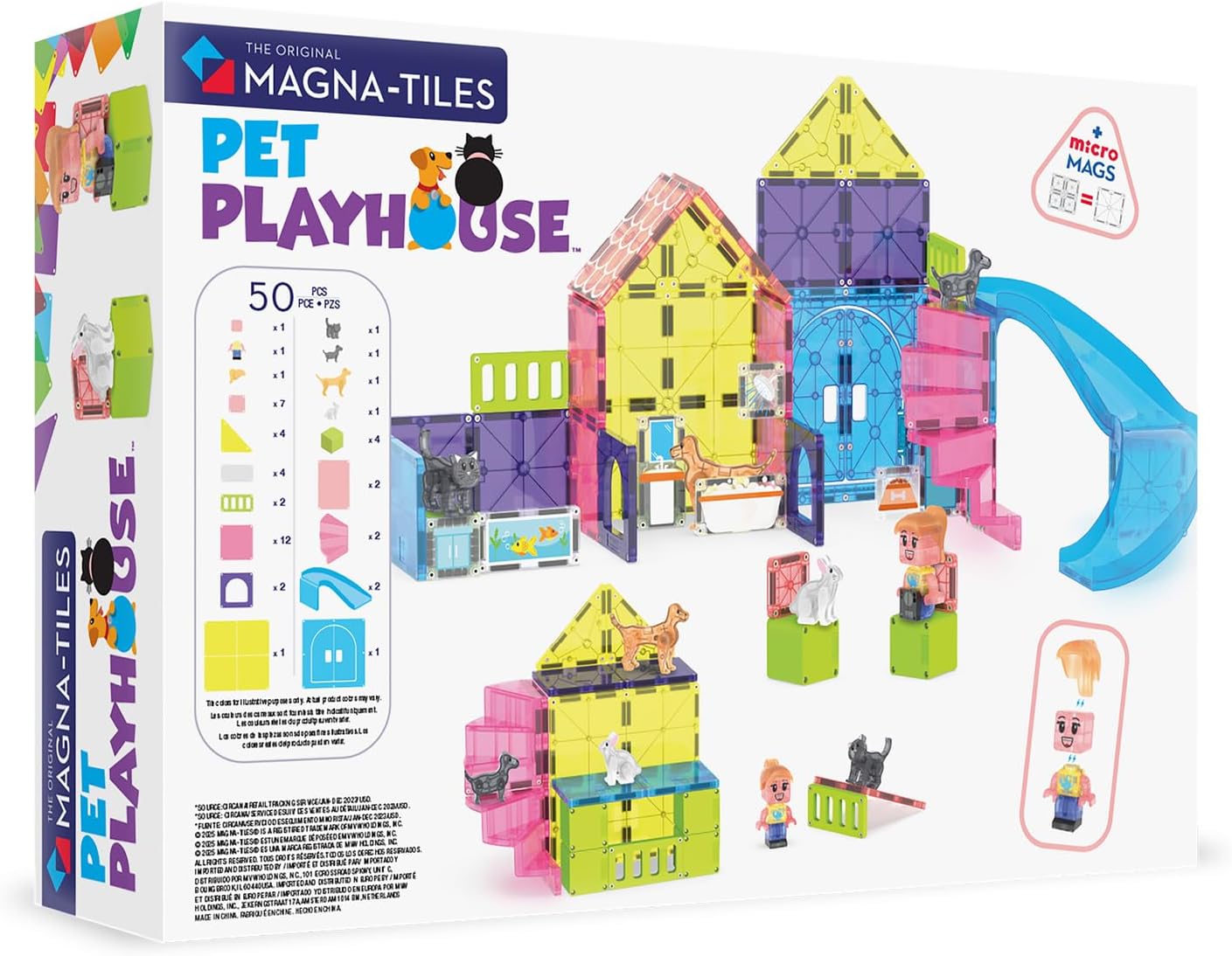 Magnatiles Pet Playhouse 50 Piece Set |  | Safari Ltd®
