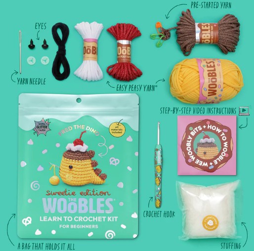 Fred The Dino: Sweetie Edition Crochet Kit | Safari Ltd®
