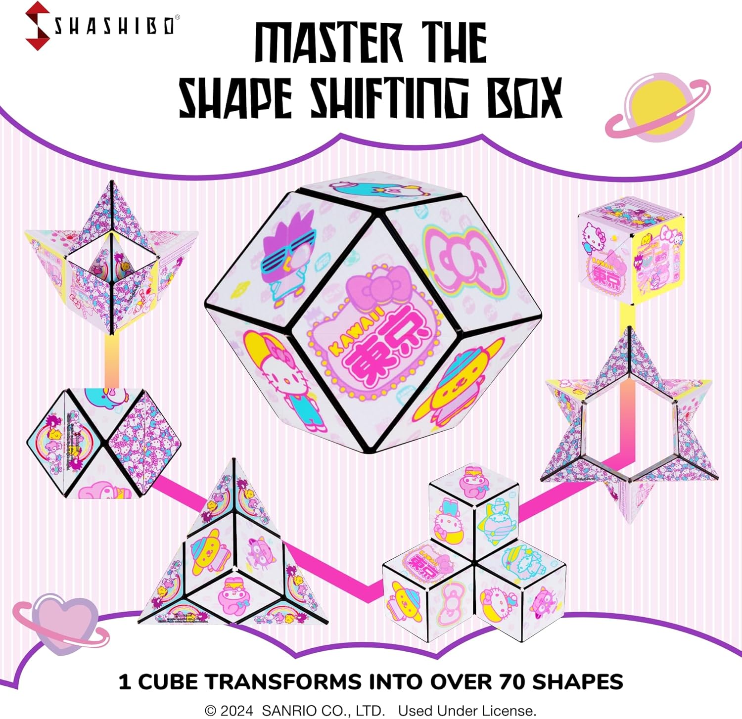 Shashibo Holographic Shape Shifting Box - Hello Kitty Series (Assorted) |  | Safari Ltd®