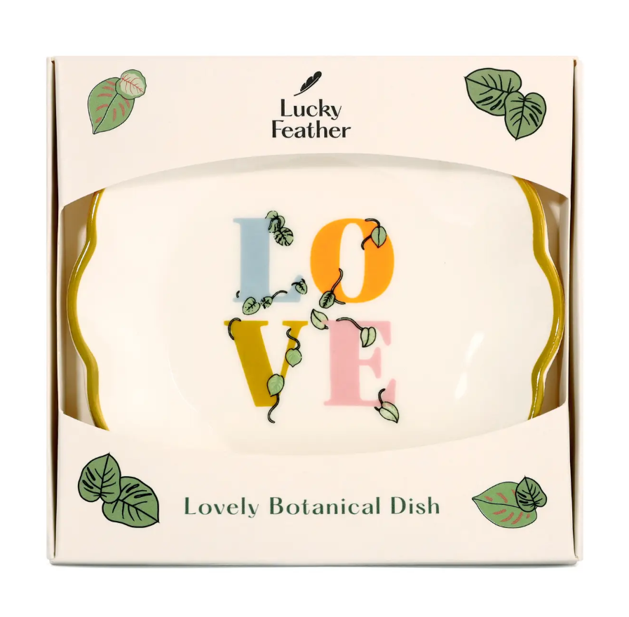 Lucky Feather Botanical Dish - Big Love
