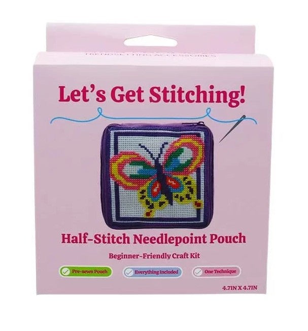 Butterfly Needlepoint Bag Kit