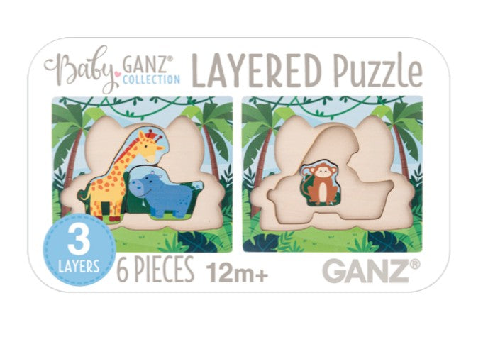 Wooden Jungle Layered Puzzle |  | Safari Ltd®