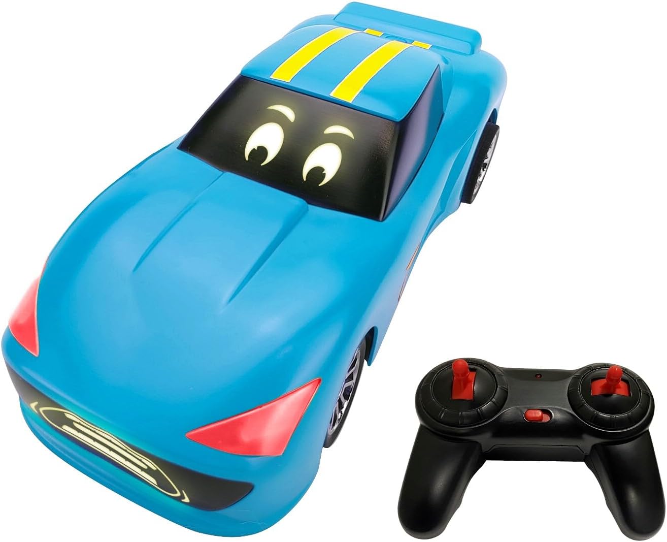 Animat3d Talking Animated RC Race Car with Built-in Projector & Speaker - BLUE