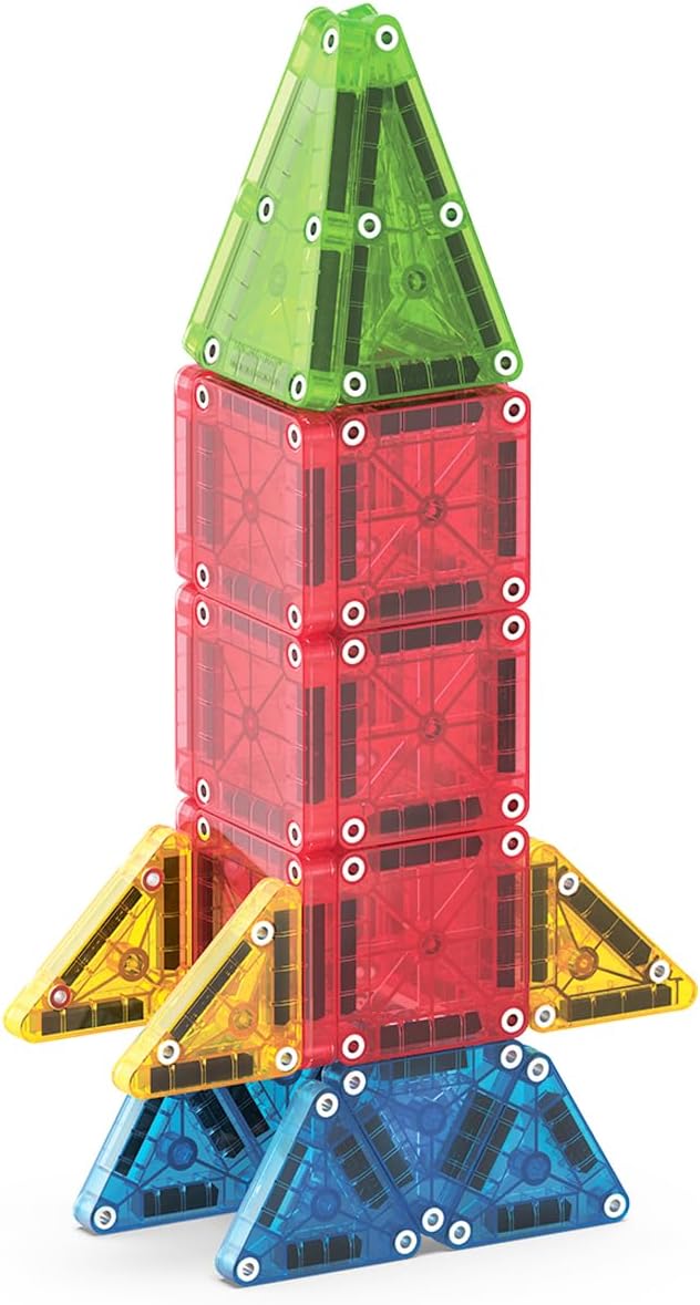 Magna-Tiles microMAGS 26 Pc Travel Magnetic Building Set |  | Safari Ltd®