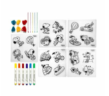 OOLY x Peanuts: D.I.Y. Shrink Art Kit & 6 Mini Pai |  | Safari Ltd®