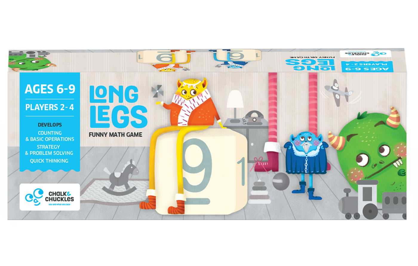 Chalk & Chuckles Long Legs Math Learning Game | Safari Ltd®
