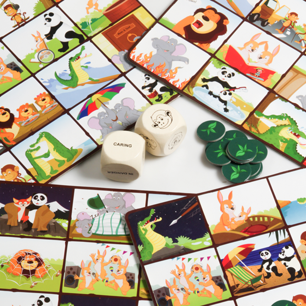 Chalk & Chuckles A Day in the Jungle Matching Game |  | Safari Ltd®