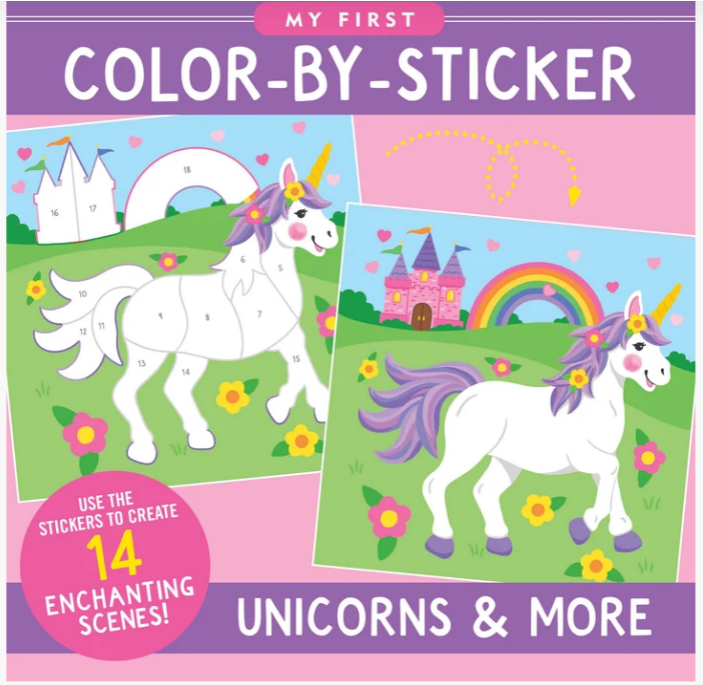 My First Color-by-Sticker Book-Unicorns & More