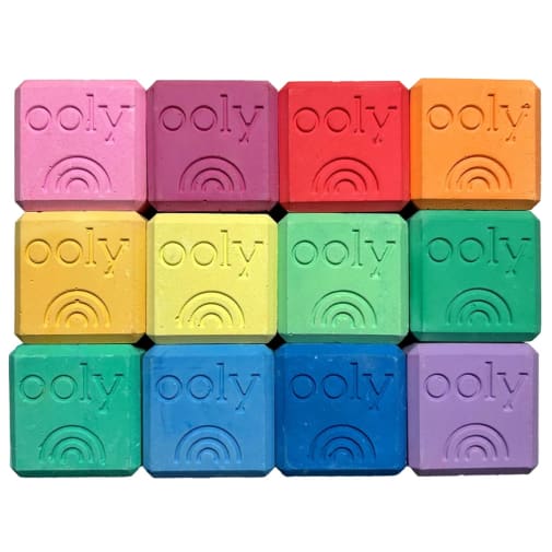 Ooly Chalk O Rama Block Sidewalk Chalk Set Of 12 |  | Safari Ltd®
