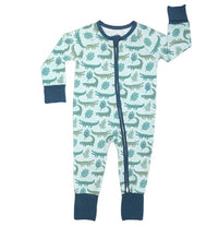 Later Gator Alligator Bamboo Convertible Pajamas Florida Baby Gift | NB |  | Safari Ltd®