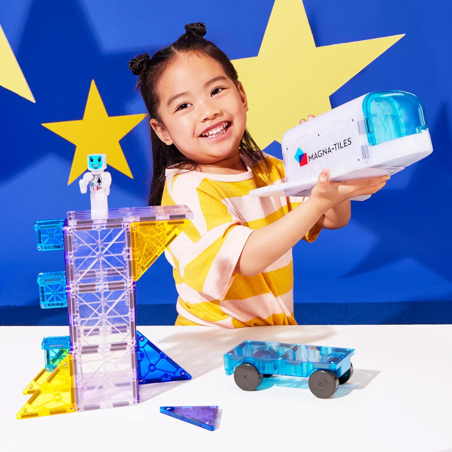 Magna-Tiles Space 32 Pc Magnetic Building Set |  | Safari Ltd®