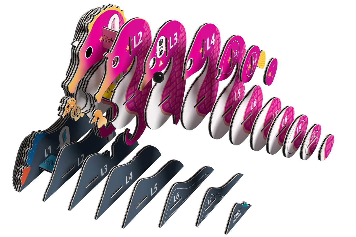 EUGY Seahorse 3D Puzzle |  | Safari Ltd®