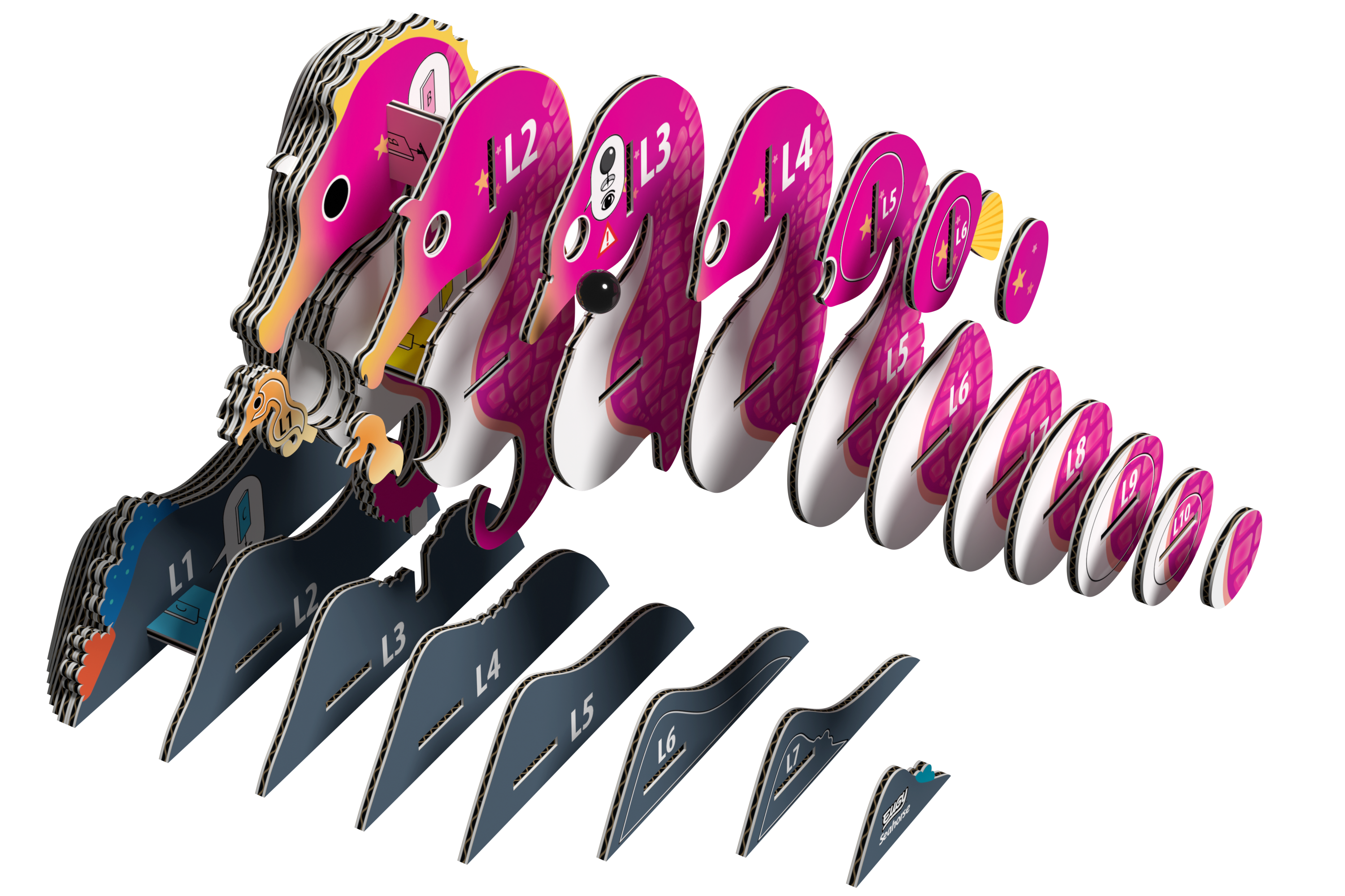 EUGY Seahorse 3D Puzzle |  | Safari Ltd®