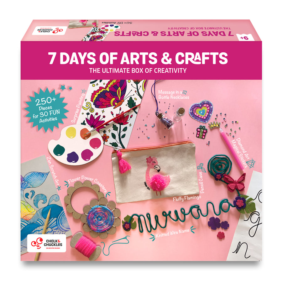 Chalk & Chuckles 7 Days of Arts and Crafts Kit |  | Safari Ltd®