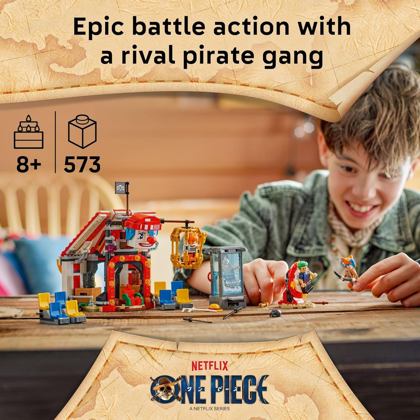 LEGO One Piece Buggy the Clown's Circus Tent Building Toy Set 75637