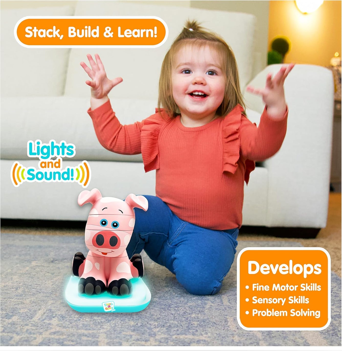 Stack-a-Roos - Pig |  | Safari Ltd®
