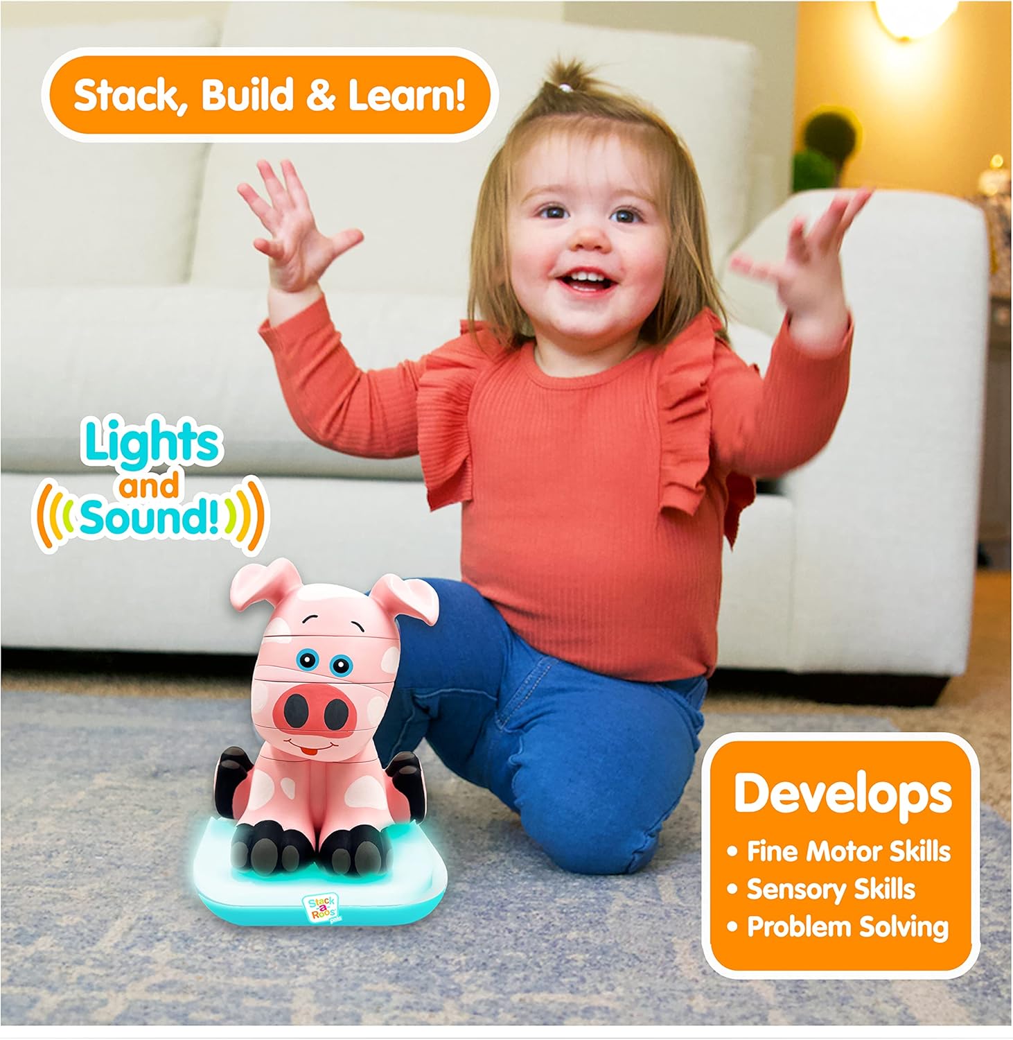 Stack-a-Roos - Pig |  | Safari Ltd®