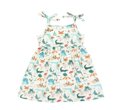 Explore Florida Souvenir Bamboo Kids Sundress 6-12 |  | Safari Ltd®