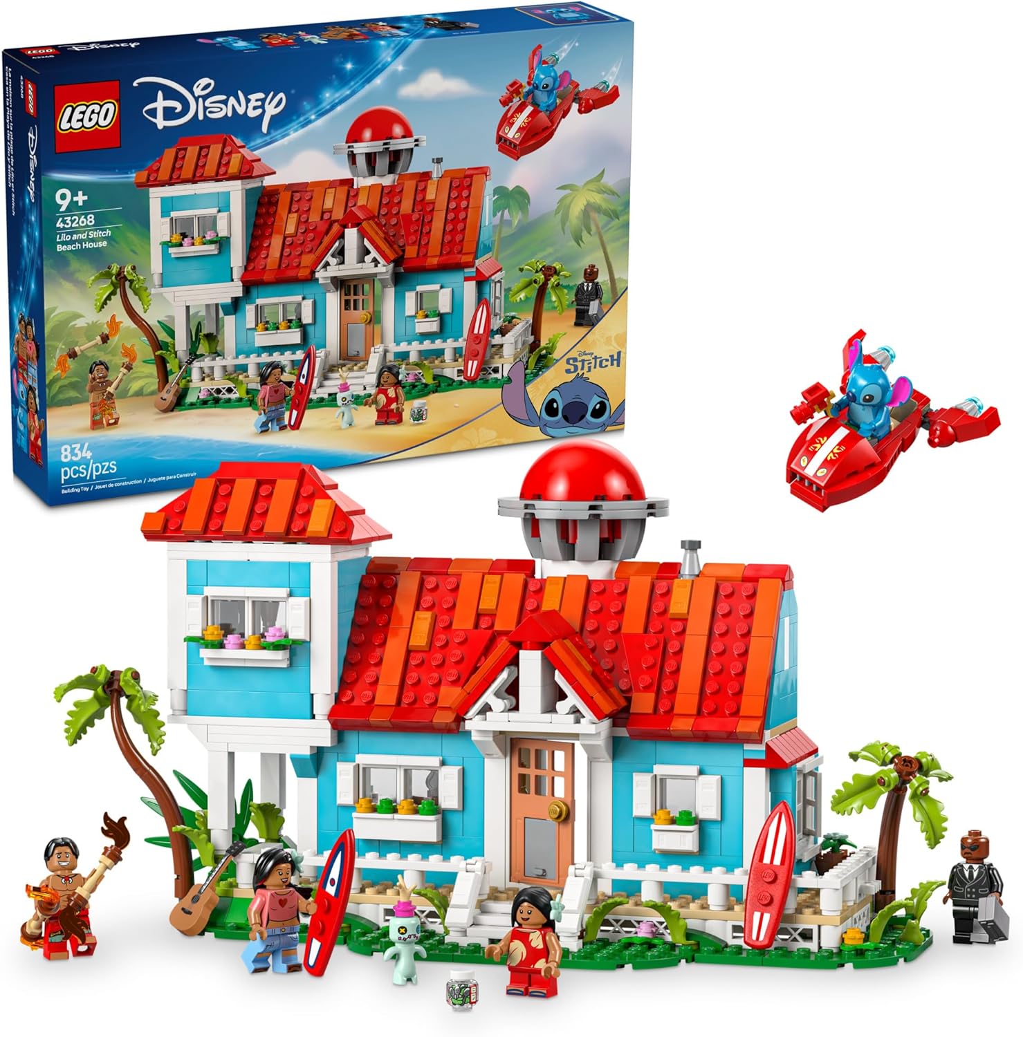 LEGO Disney Lilo & Stitch Beach House Set 43268 |  | Safari Ltd®
