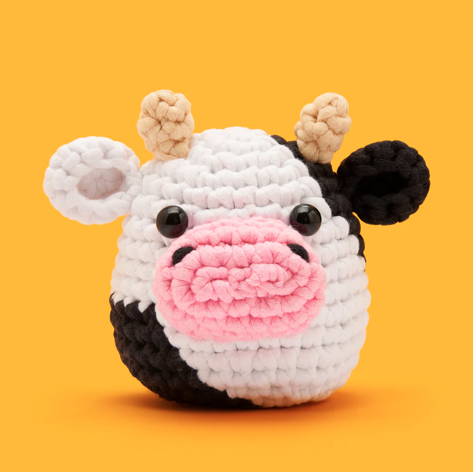 Lavender the Cow - Woobles Beginner Crochet Amigurumi Kit