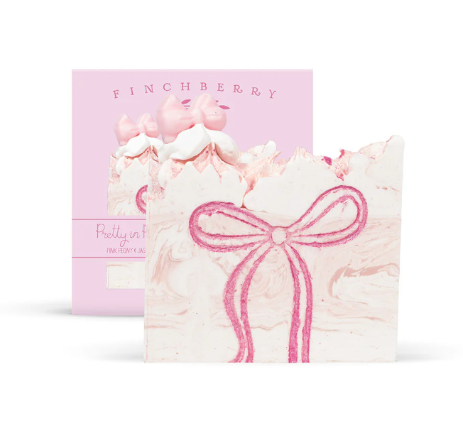 Pretty in Pink Vegan Boxed Soap with Pink Coquette Bow