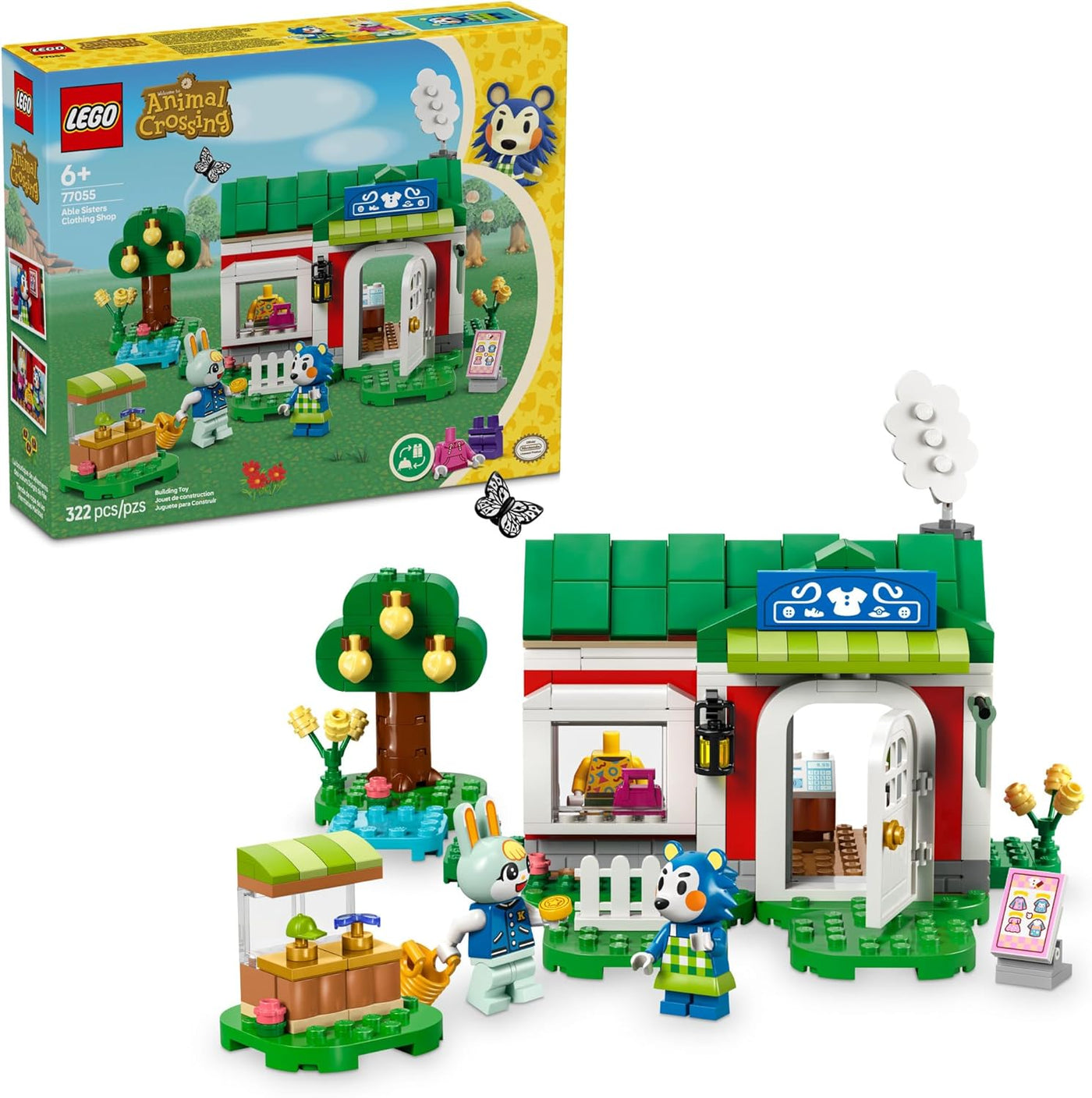 LEGO Animal Crossing Able Sisters Clothing Shop Building Toy Set 77055 |  | Safari Ltd®
