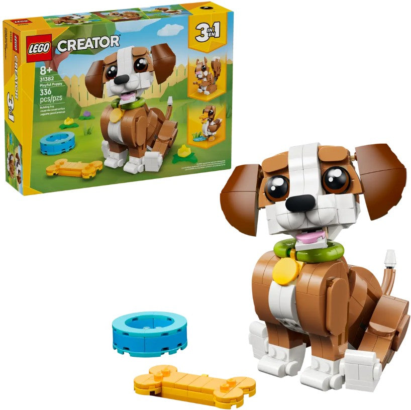 Lego Cute Animals: Playful Puppy Dog 3-in-1 | Safari Ltd®
