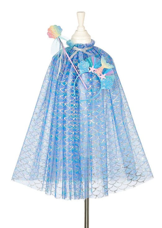 Marlya Marlya Mermaid Costume Cape Set with Headband & Wand 5-7 years |  | Safari Ltd®
