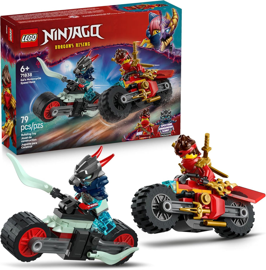 LEGO Ninjago Kai's Motorcycle Speed Race Building Toy Set 71838