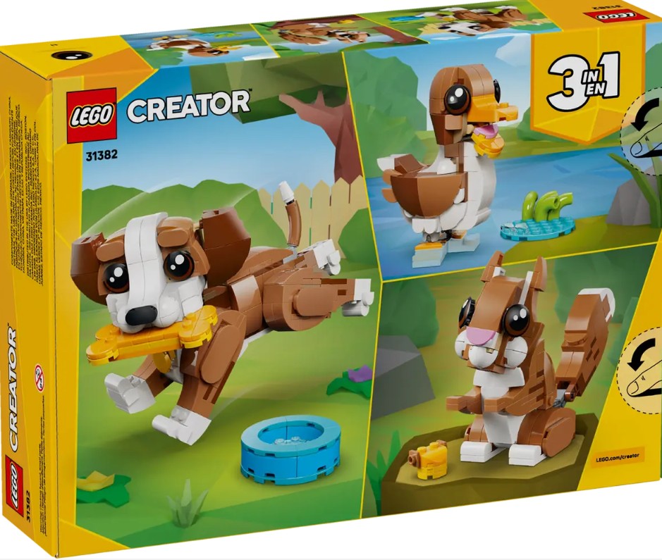 Lego Cute Animals: Playful Puppy Dog 3-in-1 | Safari Ltd®
